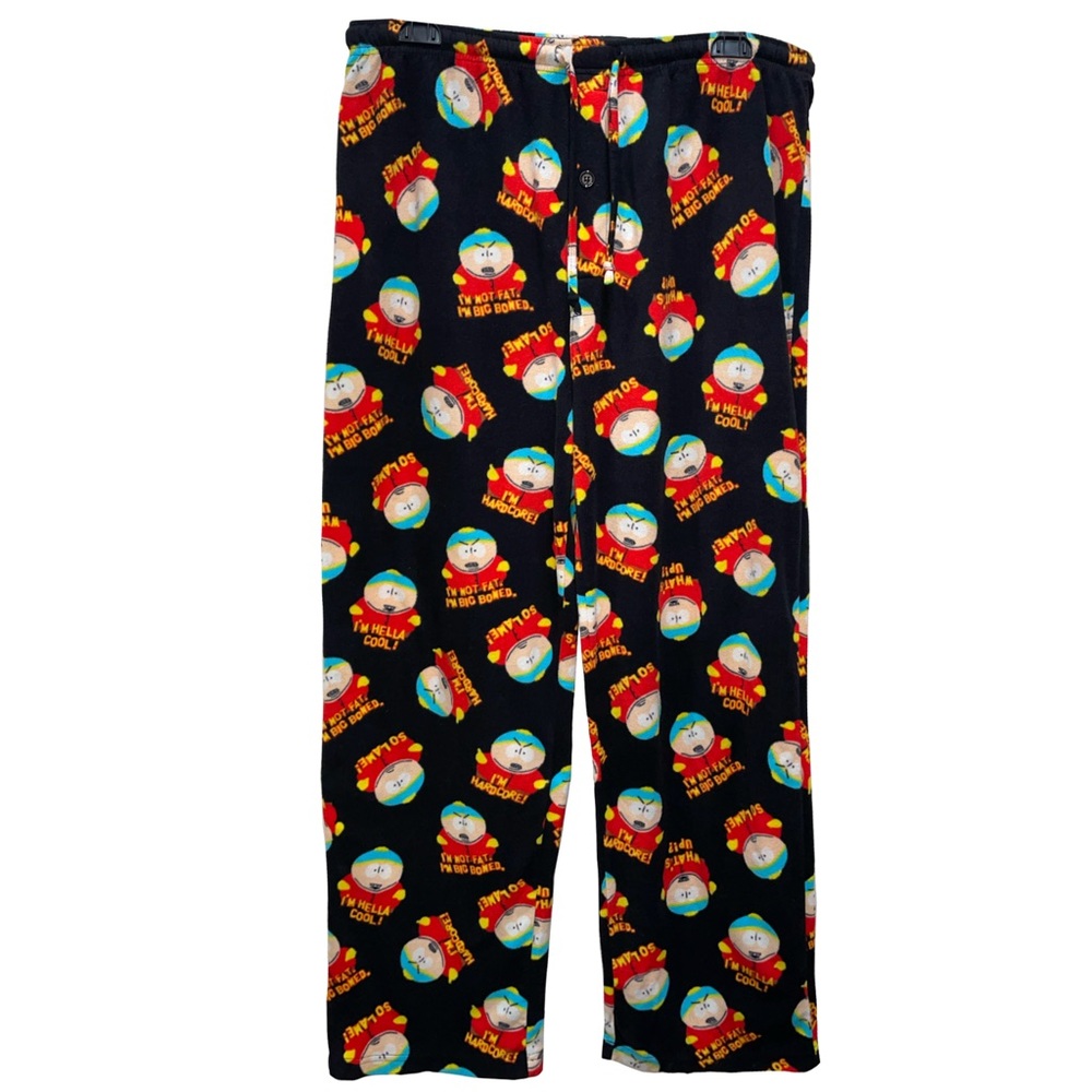 RARE Official South Park Cartman I'm Not Fat Pijama Pants Fleece 2012 Size XL